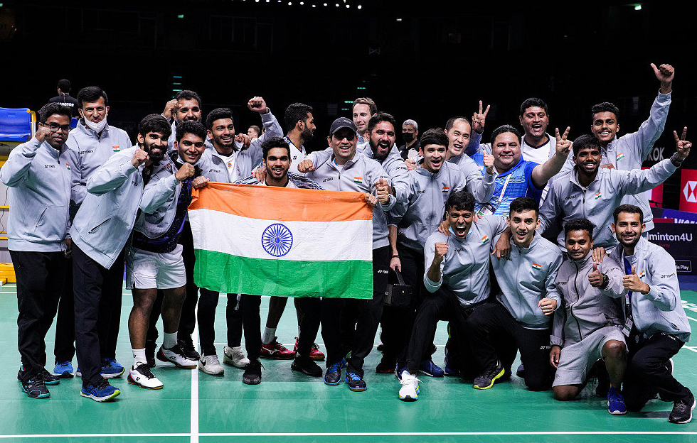 中国队横扫印度队，安赛龙带队取胜