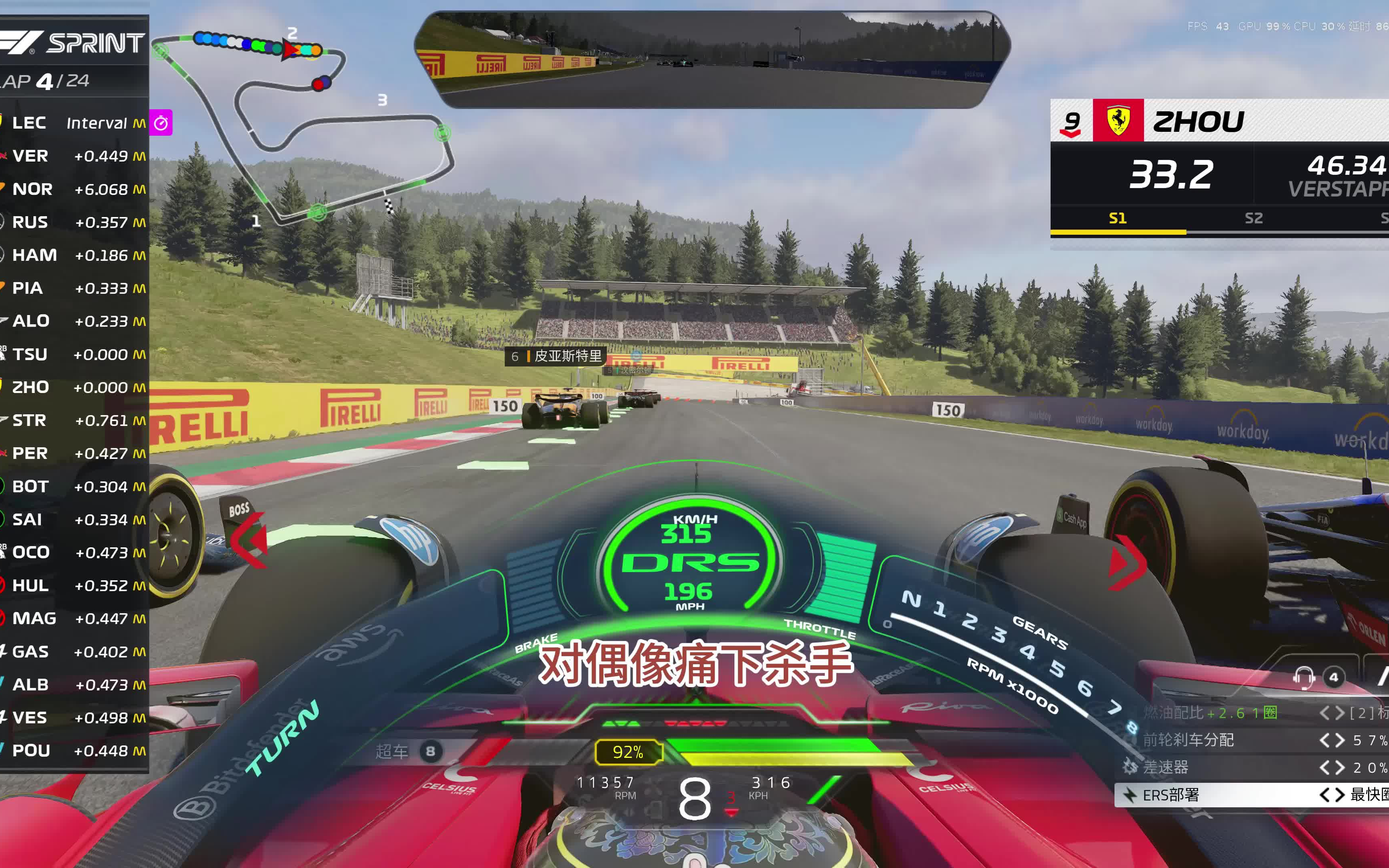 红牛二队完胜红牛车队，周冠宇刷新纪录